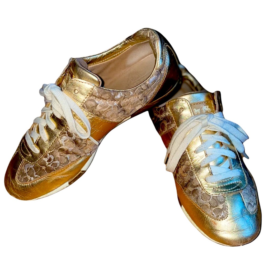 COACH Golden sneakers - Authentic